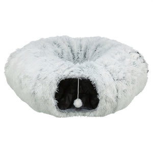 Trixie harvey pluche speeltunnel donut wit grijs