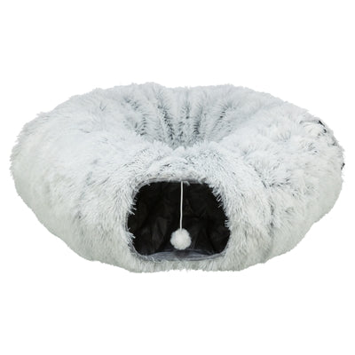 Load image into Gallery viewer, Trixie harvey pluche speeltunnel donut wit grijs
