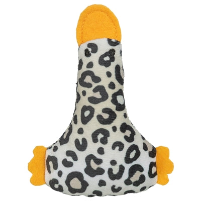 Load image into Gallery viewer, Trixie eend pluche panterprint met kattenkruid catnip assorti
