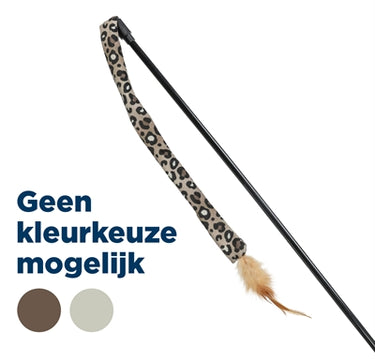 Trixie kattenhengel staart panterprint pluche met kattenkruid catnip