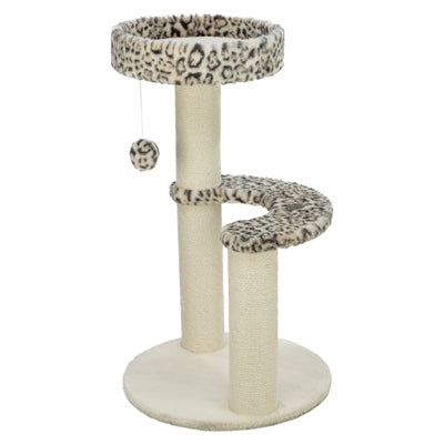 Load image into Gallery viewer, Trixie krabpaal leo panterprint rond creme
