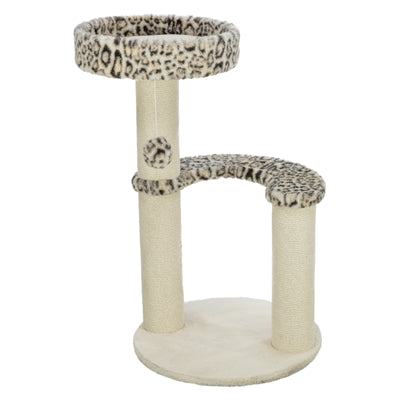 Trixie krabpaal leo panterprint rond creme