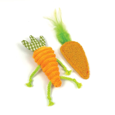Load image into Gallery viewer, Happy pet tabby patch wortels met catnip
