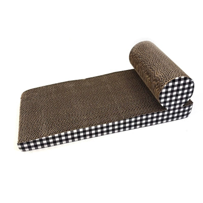 Load image into Gallery viewer, Happy pet tabby patch krabmat chaise lounge karton

