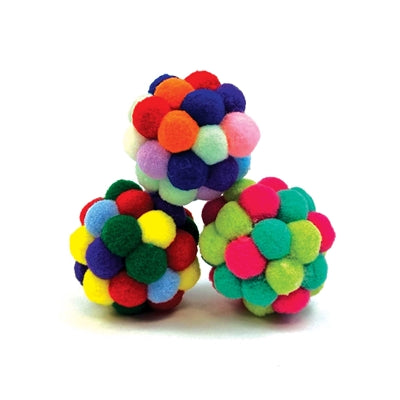 Load image into Gallery viewer, Happy pet tabby patch pom pom bal assorti
