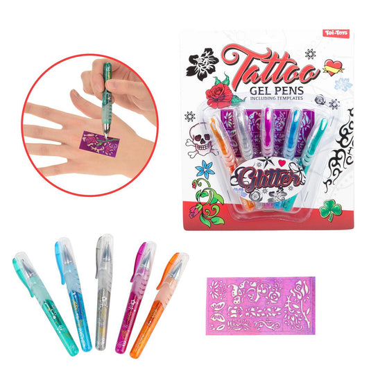 Toi-toys toi toys tattoo tattoo gelpennen set a 5