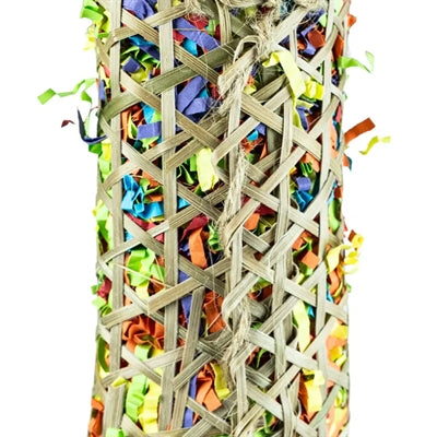 Chargez l'image dans la visionneuse de la galerie, Back zoo nature parakeet woven bamboo pouch
