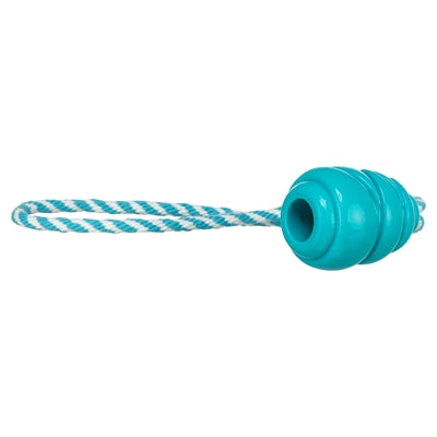 Load image into Gallery viewer, Trixie jumper kegel aan touw super strong tpr petrol
