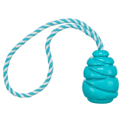 Load image into Gallery viewer, Trixie jumper kegel aan touw super strong tpr petrol
