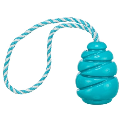 Load image into Gallery viewer, Trixie jumper kegel aan touw super strong tpr petrol
