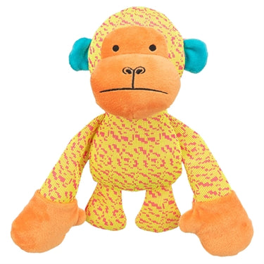 Trixie aap stof geel oranje