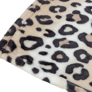 Trixie hondendeken leo softpluche panterprint creme