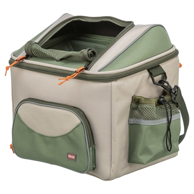 Load image into Gallery viewer, Trixie fietsmand voor stuur polyester olijfgroen beige
