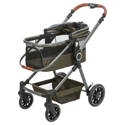 Load image into Gallery viewer, Trixie hondenbuggy maximaal 22 kg olijfgroen
