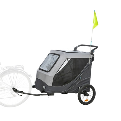 Load image into Gallery viewer, Trixie fietskar opvouwbaar snelvouw functie tot 45kg grijs
