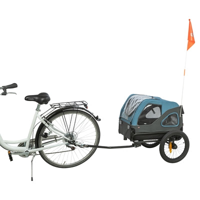 Load image into Gallery viewer, Trixie fietskar tot 23 kg blauw grijs
