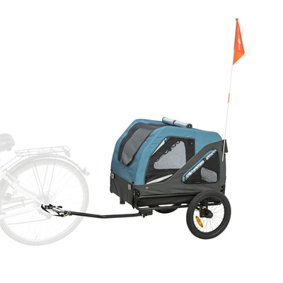 Load image into Gallery viewer, Trixie fietskar tot 35 kg blauw grijs
