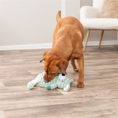 Load image into Gallery viewer, Trixie hond met strepen pluche groen
