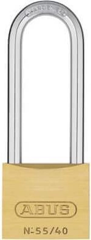 Abus Hangslot Solid 55 40mm Goud - Discus Lang - Sleutelslot