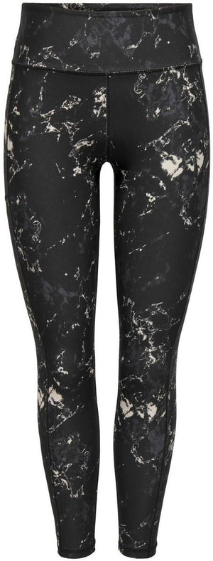 Only play onprya-2-space life hw pck tights noos dames legging - black w. pumice stone