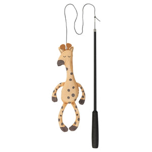 Trixie kattenhengel telescopisch grote katten met giraffe bruin