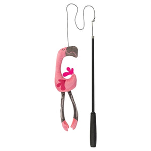 Trixie kattenhengel telescopisch grote katten met flamingo roze