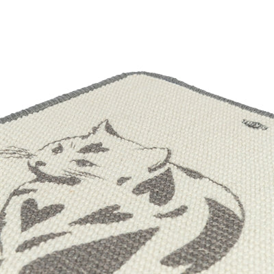 Trixie krabmat met print taupe