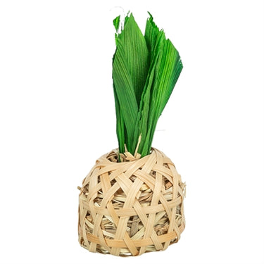 Trixie ananas bamboe met maisbladeren en hooi