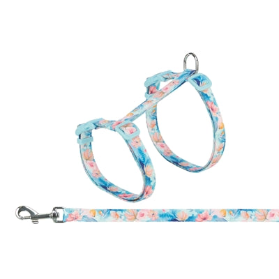 Load image into Gallery viewer, Trixie kattentuigje met riem flower power motief assorti
