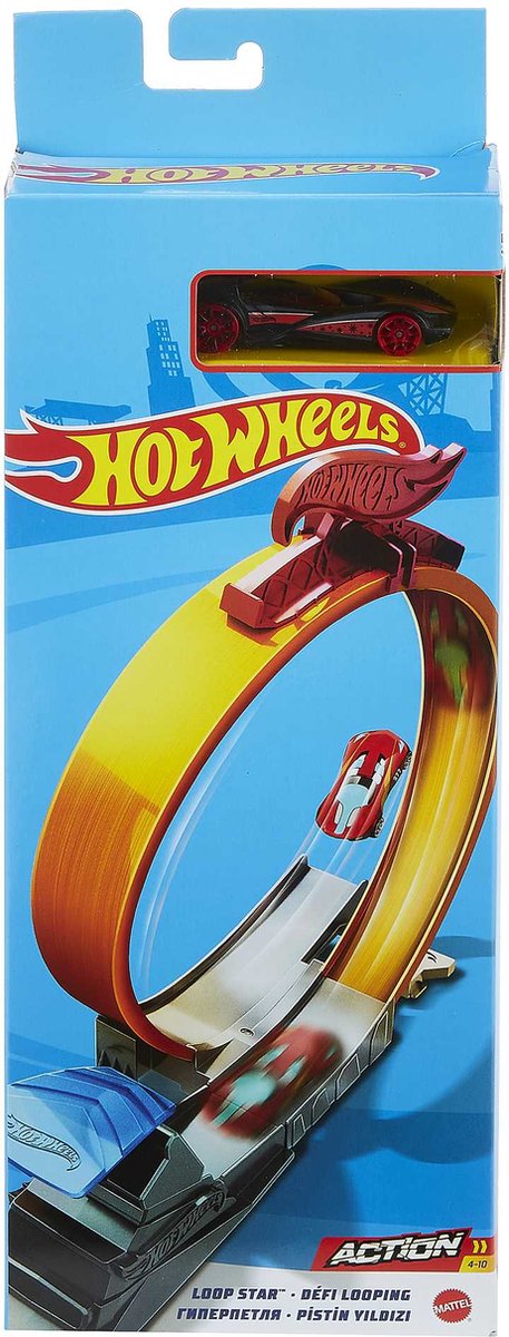 Hot wheels action loop star speelset - uitbreiding - baandelen - looping