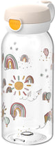 Mepal drinkfles met flipdop campus - 600 ml - waterfles kinderen - lekdicht - hygiënische deksel - sunshine rainbow