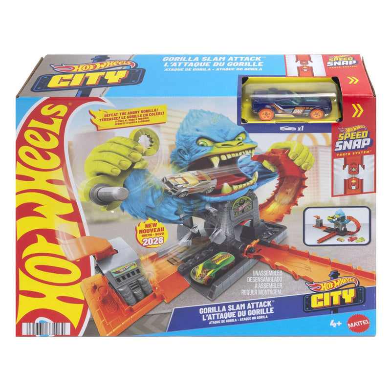 Afbeelding laden in galerijviewer, Hot wheels gorilla-aanval speelset
