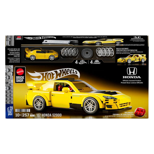 Hot wheels brick shop speed series 2007 honda s2000 1:32 bouwset - 257dlg.
