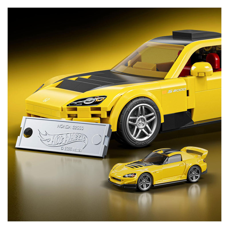 Laden Sie das Bild in Galerie -Viewer, Hot wheels brick shop speed series 2007 honda s2000 1:32 bouwset - 257dlg.
