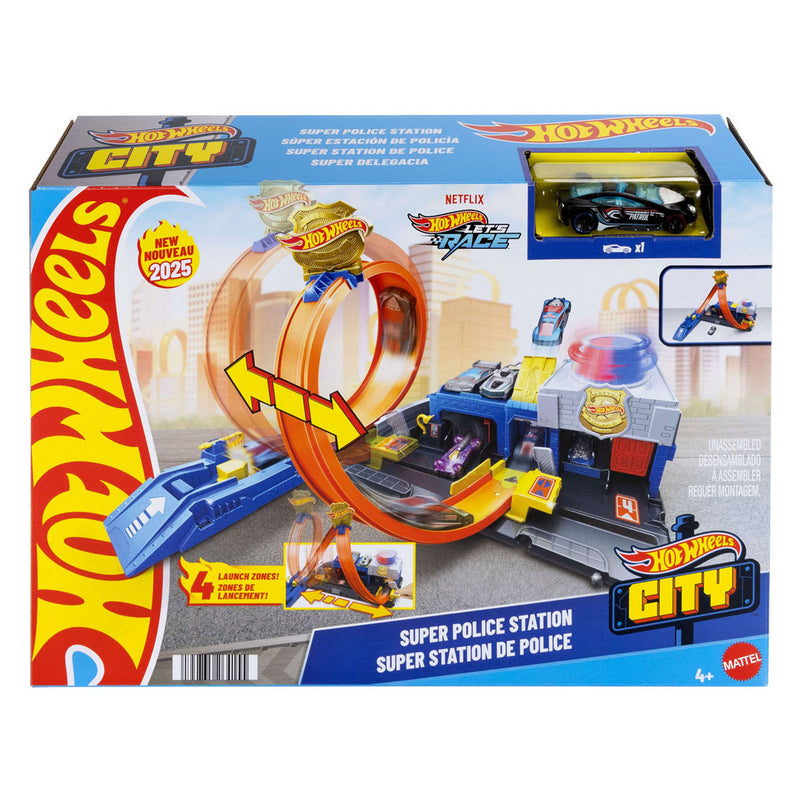 Afbeelding laden in galerijviewer, Hot wheels city superpolitiebureau - loopingbaan
