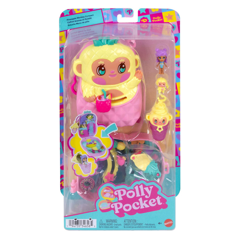Chargez l'image dans la visionneuse de la galerie, Polly pocket compact speelset ananas en aapje
