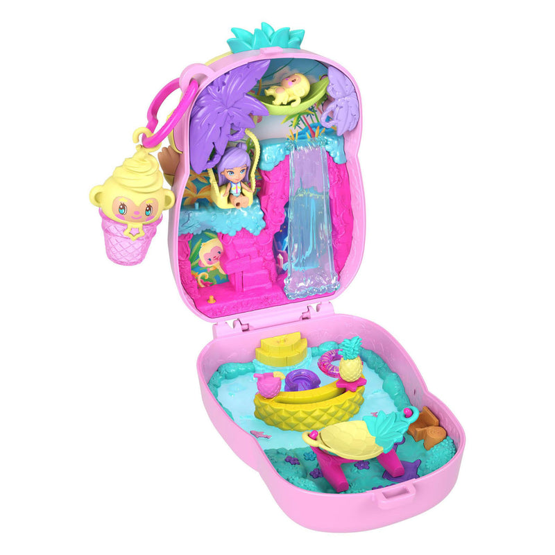 Chargez l'image dans la visionneuse de la galerie, Polly pocket compact speelset ananas en aapje
