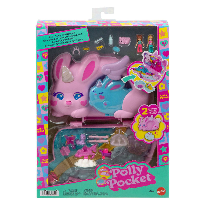 Chargez l'image dans la visionneuse de la galerie, Polly pocket 2-in-1 konijntjesplezier - tasje met compacte speelset
