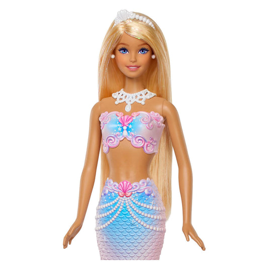 Barbie glitterende zeemeermin met bellen