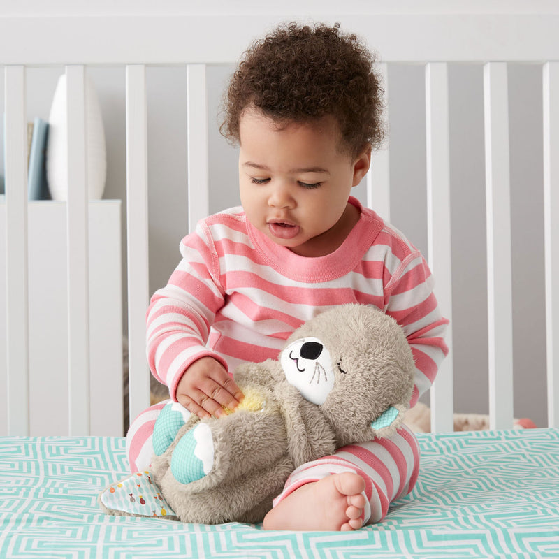 Afbeelding laden in galerijviewer, Mattel fisher-price bedtijd otter 30 cm - baby speelgoed - 0 tot 6 maanden - knuffel
