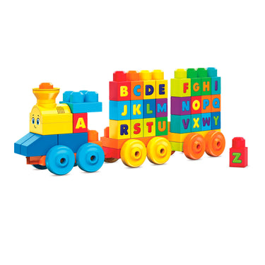 Mega bloks abc muziektrein - educatieve bouwblokken voor 1-5 jaar - 50 blokken
