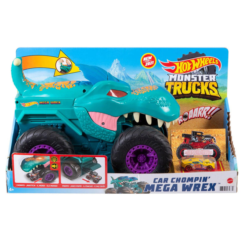 Load image into Gallery viewer, Hot Wheels Monster Truck Car Chompin' Mega-Wrex
