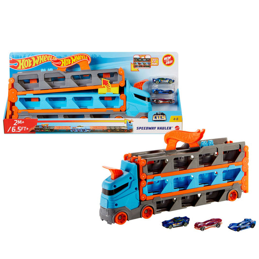 Hot wheels speedway oplegger speelset - speelgoedvoertuig