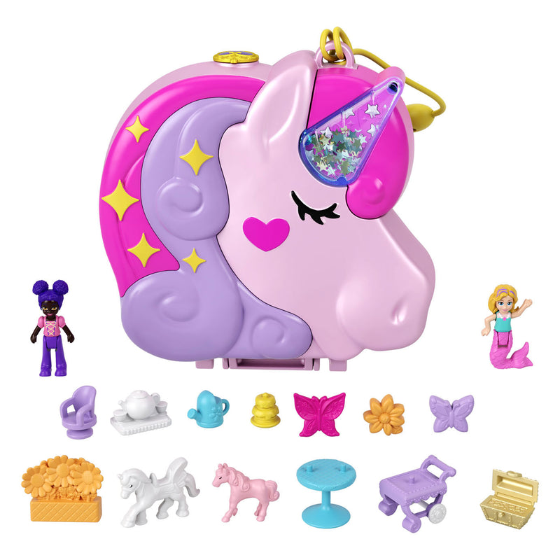 Load image into Gallery viewer, Mattel Polly Pocket Unicorn Tea Party
