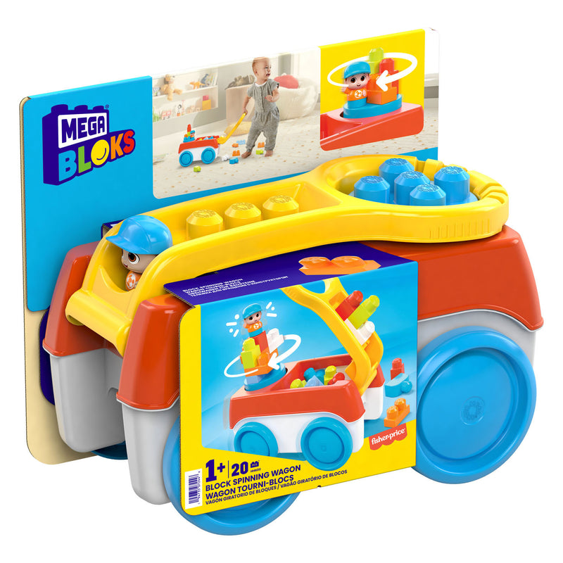 Load image into Gallery viewer, Mega Bloks Block Spinning Bolderkar met Bouwblokken
