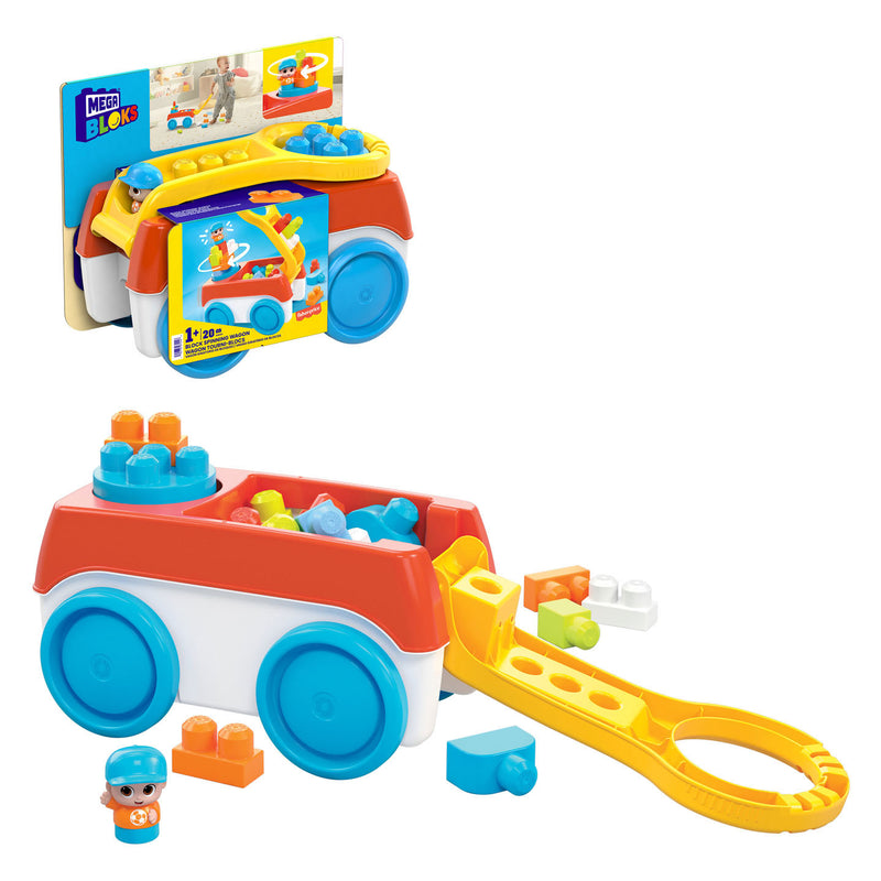 Load image into Gallery viewer, Mega Bloks Block Spinning Bolderkar met Bouwblokken
