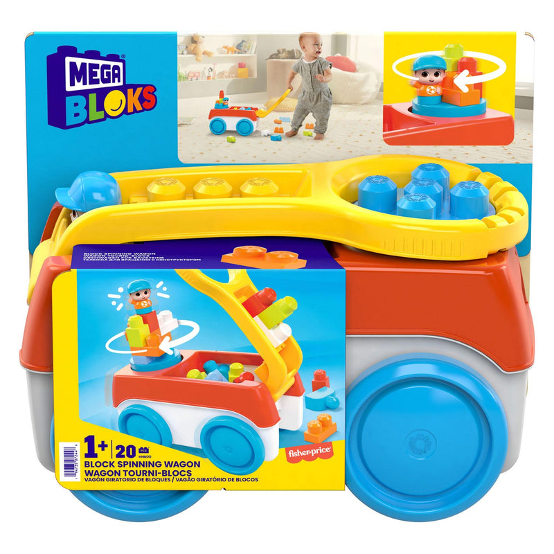 Load image into Gallery viewer, Mega Bloks Block Spinning Bolderkar met Bouwblokken
