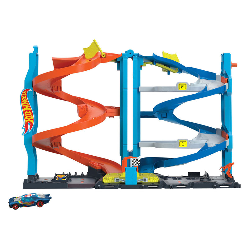 ギャラリービューアに画像をロードする, Hot wheels city transformerende racetoren
