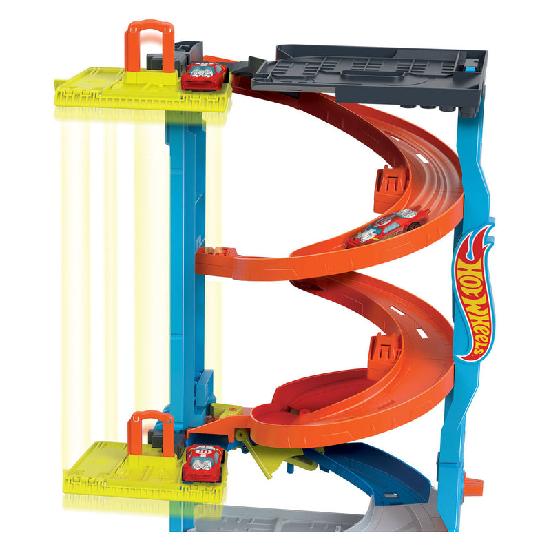 ギャラリービューアに画像をロードする, Hot wheels city transformerende racetoren
