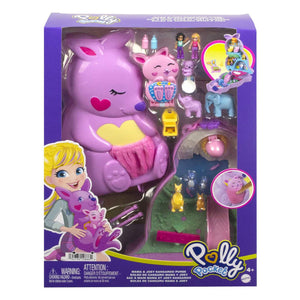 Mattel polly pocket mama en joey kangoeroe tas speelset